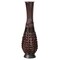 Antique Trumpet Style Brown Bamboo Floor Vase - 36-inch-Tall Decorative Vase for Entryway or Living Room - Vintage-Inspired Home Decor Accent - Elegant Tall Vase for Rustic Interiors